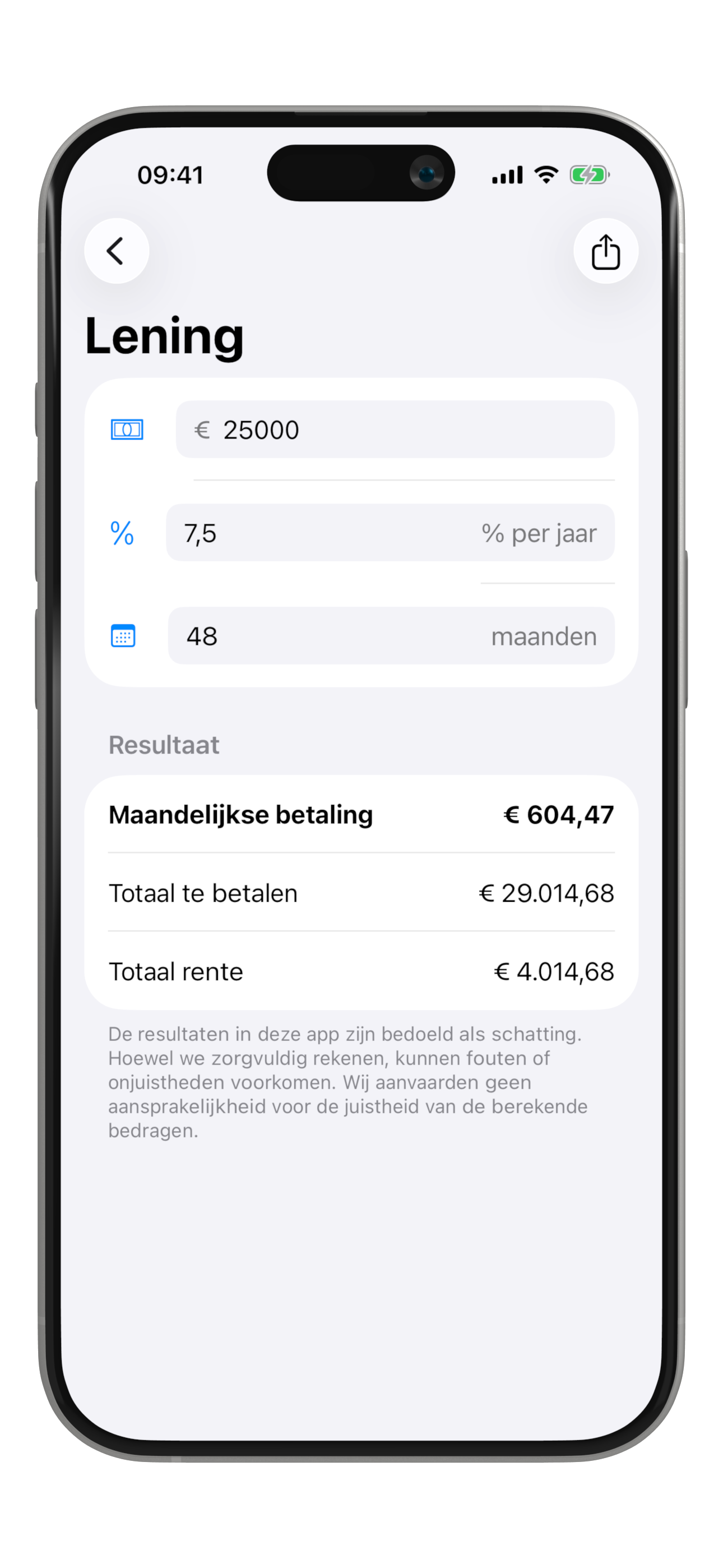 Financiële calculators